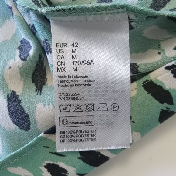 H&M Mint and Black Spotted Maxi Dress - Picture 8 of 10